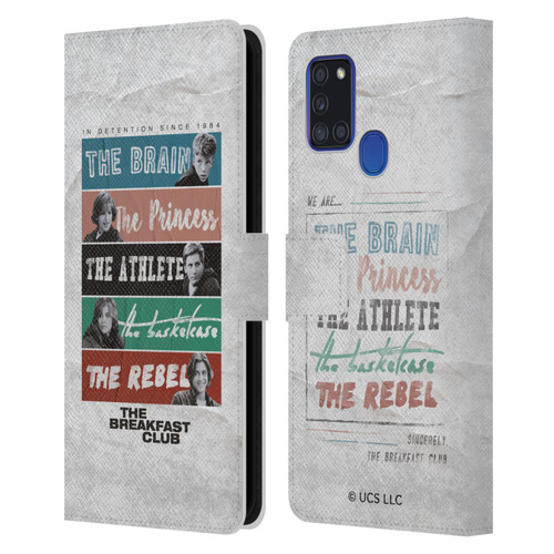 The Breakfast Club Graphics In Detention Since 1984 Leather Book Wallet Case Cover For Samsung Galaxy A21s (2020)
