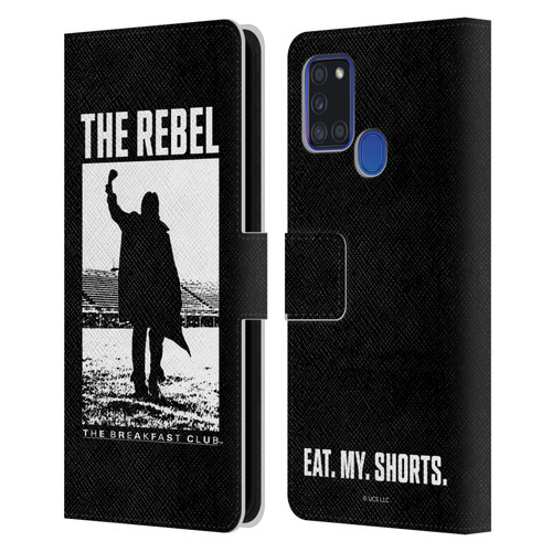 The Breakfast Club Graphics The Rebel Leather Book Wallet Case Cover For Samsung Galaxy A21s (2020)