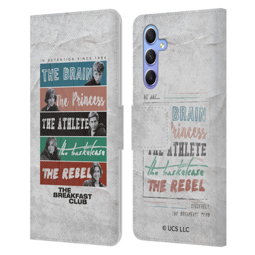 The Breakfast Club Graphics In Detention Since 1984 Leather Book Wallet Case Cover For Samsung Galaxy A34 5G