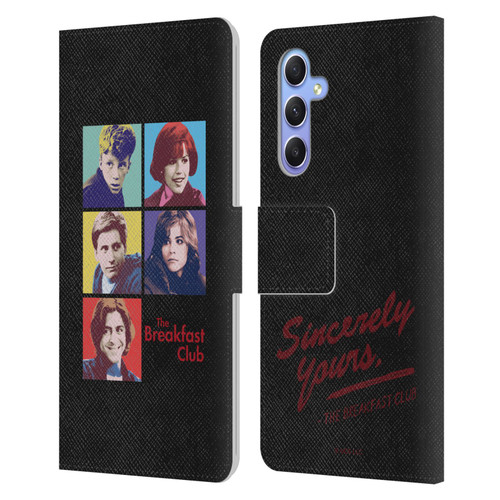 The Breakfast Club Graphics Pop Art Leather Book Wallet Case Cover For Samsung Galaxy A34 5G