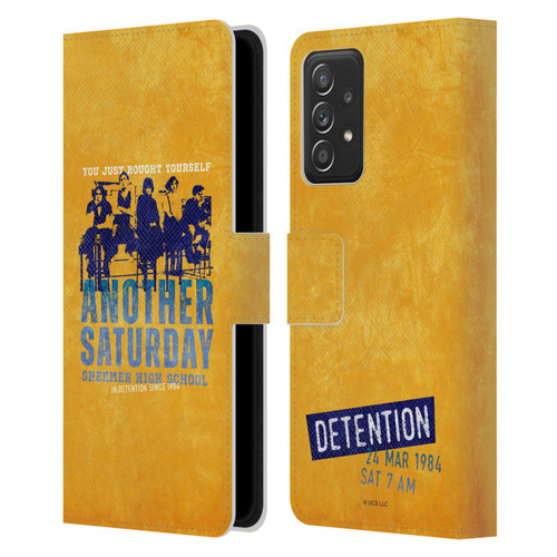 The Breakfast Club Graphics Another Saturday Leather Book Wallet Case Cover For Samsung Galaxy A52 / A52s / 5G (2021)