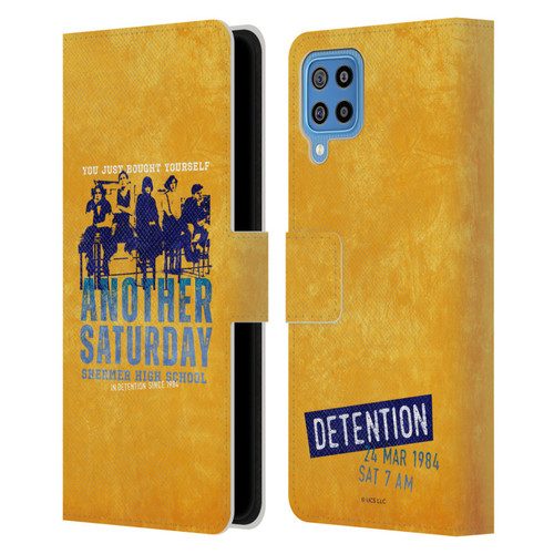 The Breakfast Club Graphics Another Saturday Leather Book Wallet Case Cover For Samsung Galaxy F22 (2021)