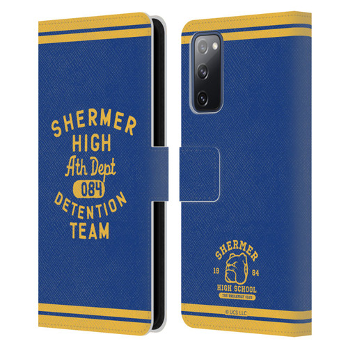 The Breakfast Club Graphics Shermer High Ath Depth Leather Book Wallet Case Cover For Samsung Galaxy S20 FE / 5G