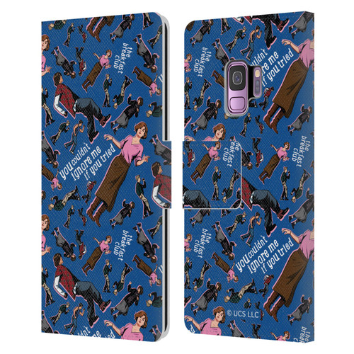 The Breakfast Club Graphics Dancing Pattern Leather Book Wallet Case Cover For Samsung Galaxy S9