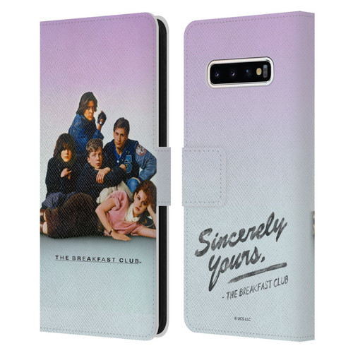 The Breakfast Club Graphics Key Art Leather Book Wallet Case Cover For Samsung Galaxy S10+ / S10 Plus