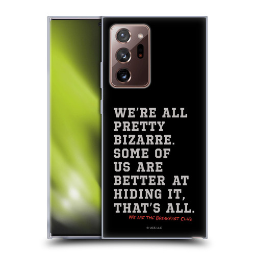 The Breakfast Club Graphics Typography Soft Gel Case for Samsung Galaxy Note20 Ultra / 5G