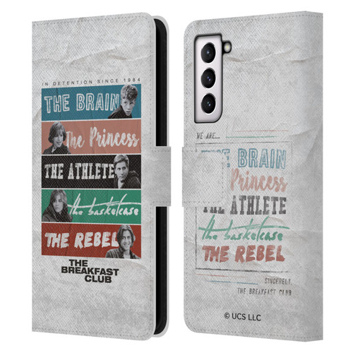 The Breakfast Club Graphics In Detention Since 1984 Leather Book Wallet Case Cover For Samsung Galaxy S21 5G