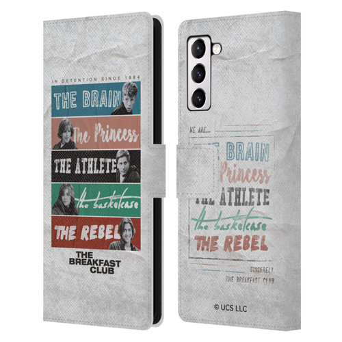 The Breakfast Club Graphics In Detention Since 1984 Leather Book Wallet Case Cover For Samsung Galaxy S21+ 5G