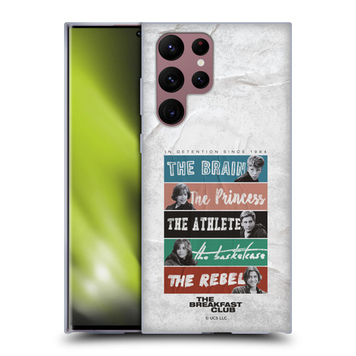 The Breakfast Club Graphics In Detention Since 1984 Soft Gel Case for Samsung Galaxy S22 Ultra 5G