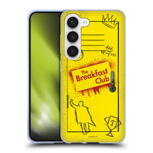 The Breakfast Club Graphics Yellow Locker Soft Gel Case for Samsung Galaxy S23 5G