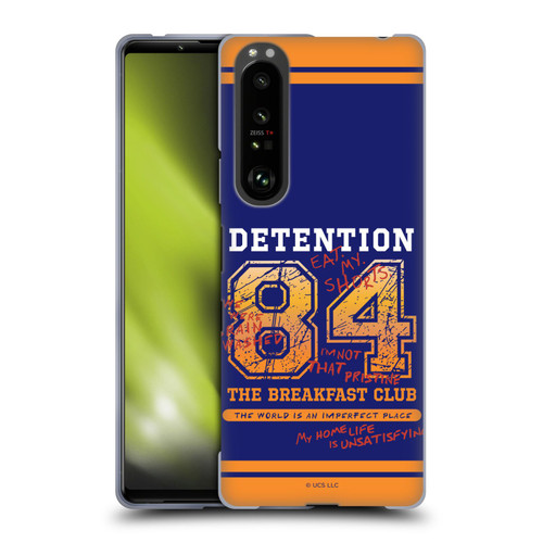 The Breakfast Club Graphics Detention 84 Soft Gel Case for Sony Xperia 1 III