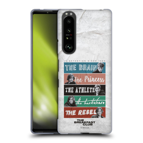 The Breakfast Club Graphics In Detention Since 1984 Soft Gel Case for Sony Xperia 1 III