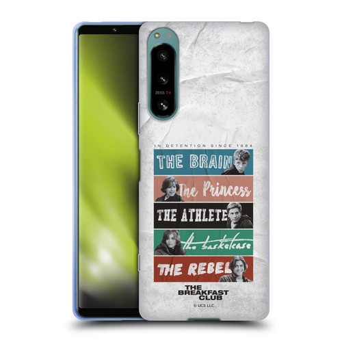 The Breakfast Club Graphics In Detention Since 1984 Soft Gel Case for Sony Xperia 5 IV