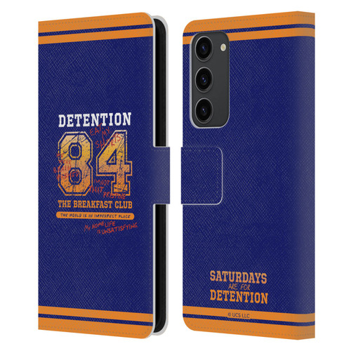 The Breakfast Club Graphics Detention 84 Leather Book Wallet Case Cover For Samsung Galaxy S23+ 5G