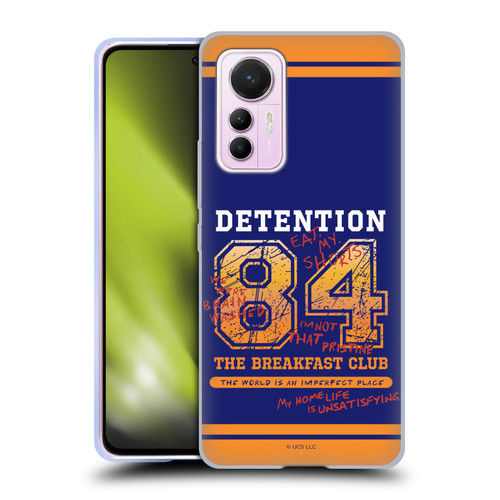 The Breakfast Club Graphics Detention 84 Soft Gel Case for Xiaomi 12 Lite