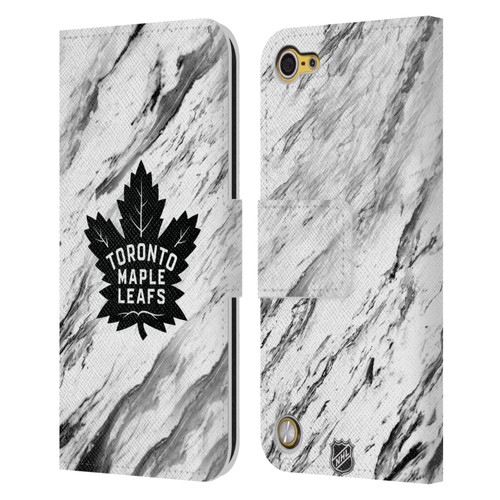 NHL Toronto Maple Leafs Marble Leather Book Wallet Case Cover For Apple iPod Touch 5G 5th Gen