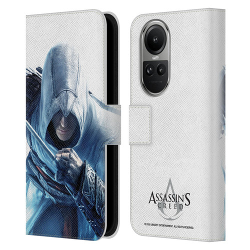 Assassin's Creed Key Art Altaïr Hidden Blade Leather Book Wallet Case Cover For OPPO Reno10 5G / Reno10 Pro 5G