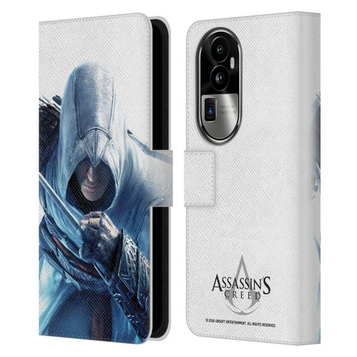 Assassin's Creed Key Art Altaïr Hidden Blade Leather Book Wallet Case Cover For OPPO Reno10 Pro+