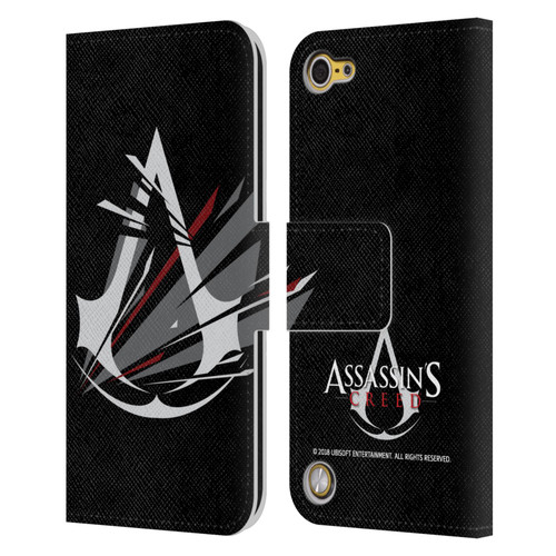Assassin's Creed Logo Shattered Leather Book Wallet Case Cover For Apple iPod Touch 5G 5th Gen