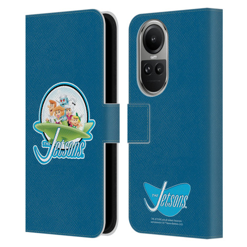 The Jetsons Graphics Logo Leather Book Wallet Case Cover For OPPO Reno10 5G / Reno10 Pro 5G