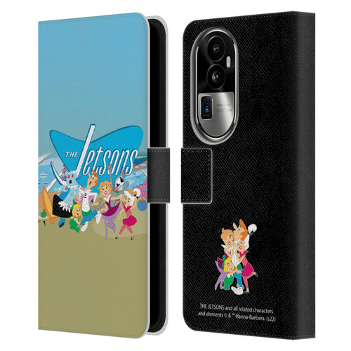 The Jetsons Graphics Group Leather Book Wallet Case Cover For OPPO Reno10 Pro+