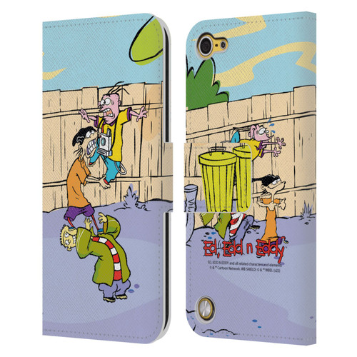 Ed, Edd, n Eddy Graphics Characters Leather Book Wallet Case Cover For Apple iPod Touch 5G 5th Gen