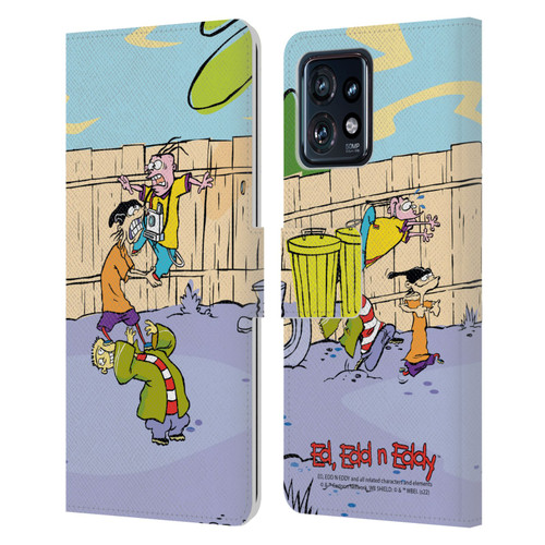 Ed, Edd, n Eddy Graphics Characters Leather Book Wallet Case Cover For Motorola Moto Edge 40 Pro