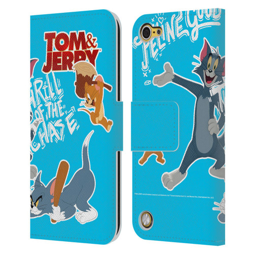 Tom And Jerry Movie (2021) Graphics Characters 2 Leather Book Wallet Case Cover For Apple iPod Touch 5G 5th Gen