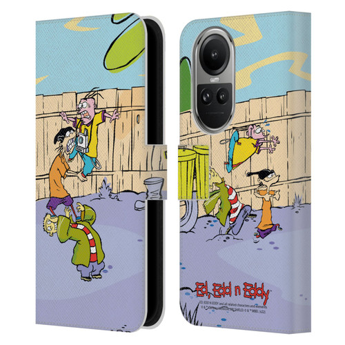 Ed, Edd, n Eddy Graphics Characters Leather Book Wallet Case Cover For OPPO Reno10 5G / Reno10 Pro 5G