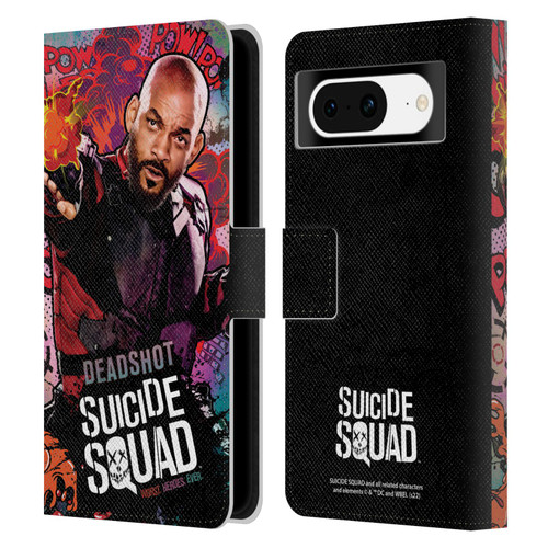 Suicide Squad 2016 Graphics Deadshot Poster Leather Book Wallet Case Cover For Google Pixel 8