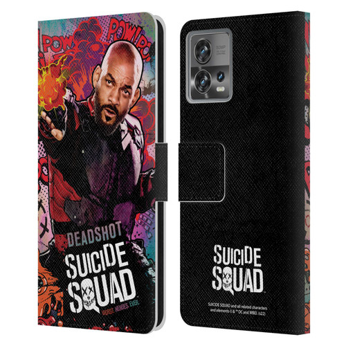 Suicide Squad 2016 Graphics Deadshot Poster Leather Book Wallet Case Cover For Motorola Moto Edge 30 Fusion