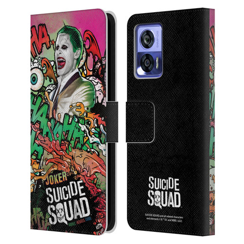 Suicide Squad 2016 Graphics Joker Poster Leather Book Wallet Case Cover For Motorola Edge 30 Neo 5G