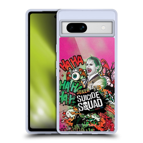 Suicide Squad 2016 Graphics Joker Poster Soft Gel Case for Google Pixel 7a