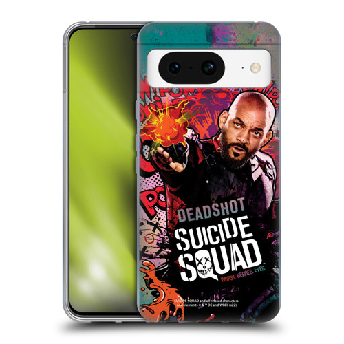 Suicide Squad 2016 Graphics Deadshot Poster Soft Gel Case for Google Pixel 8