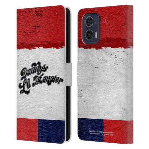 Suicide Squad 2016 Graphics Harley Quinn Costume Leather Book Wallet Case Cover For Motorola Moto G73 5G