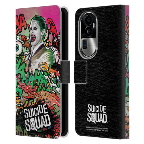 Suicide Squad 2016 Graphics Joker Poster Leather Book Wallet Case Cover For OPPO Reno10 Pro+
