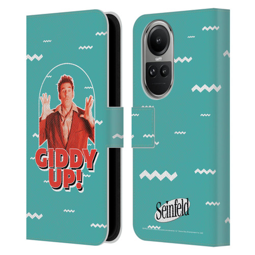 Seinfeld Graphics Giddy Up! Leather Book Wallet Case Cover For OPPO Reno10 5G / Reno10 Pro 5G