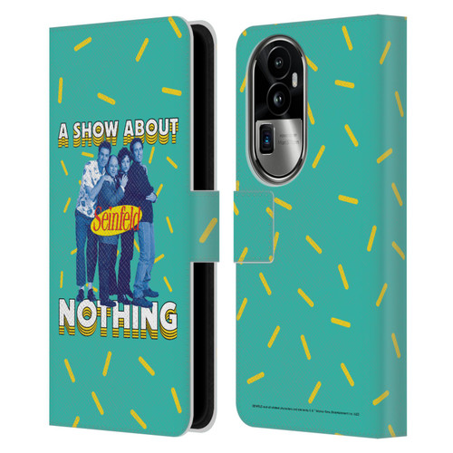 Seinfeld Graphics A Show About Nothing Leather Book Wallet Case Cover For OPPO Reno10 Pro+