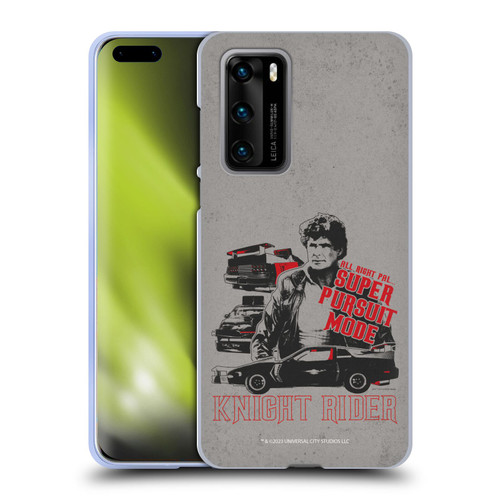 Knight Rider Core Graphics Super Pursuit Mode Soft Gel Case for Huawei P40 5G