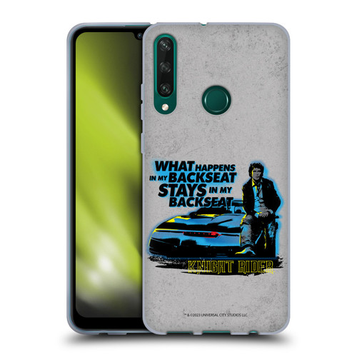 Knight Rider Core Graphics Michael Back Seat Soft Gel Case for Huawei Y6p