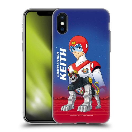 Voltron Character Art Commander Keith Soft Gel Case for Apple iPhone X / iPhone XS