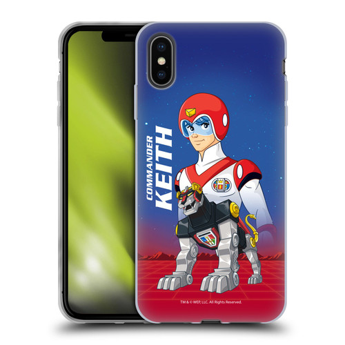 Voltron Character Art Commander Keith Soft Gel Case for Apple iPhone XS Max