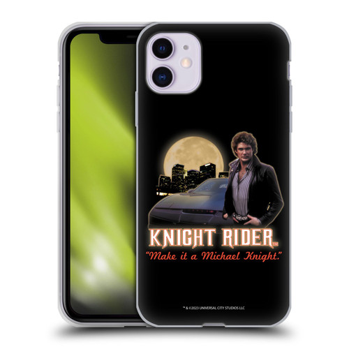 Knight Rider Core Graphics Poster Soft Gel Case for Apple iPhone 11