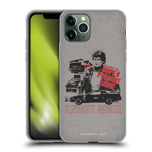 Knight Rider Core Graphics Super Pursuit Mode Soft Gel Case for Apple iPhone 11 Pro