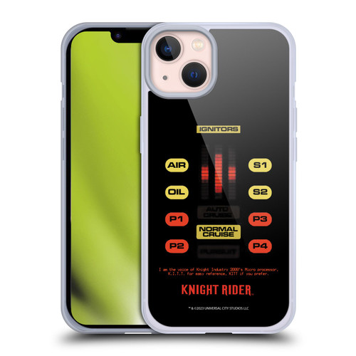 Knight Rider Core Graphics Kitt Control Panel Soft Gel Case for Apple iPhone 13