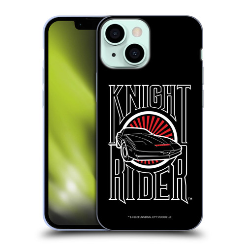 Knight Rider Core Graphics Logo Soft Gel Case for Apple iPhone 13 Mini