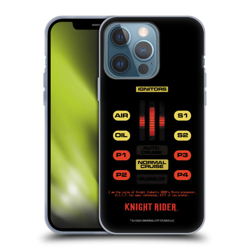Knight Rider Core Graphics Kitt Control Panel Soft Gel Case for Apple iPhone 13 Pro