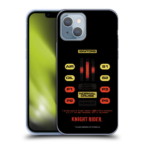 Knight Rider Core Graphics Kitt Control Panel Soft Gel Case for Apple iPhone 14