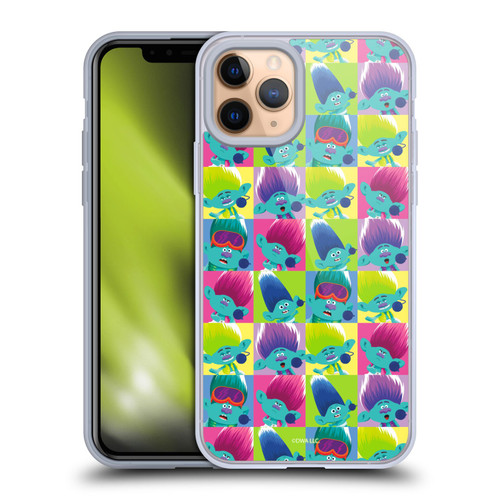 Trolls 3: Band Together Art Square Pattern Soft Gel Case for Apple iPhone 11 Pro