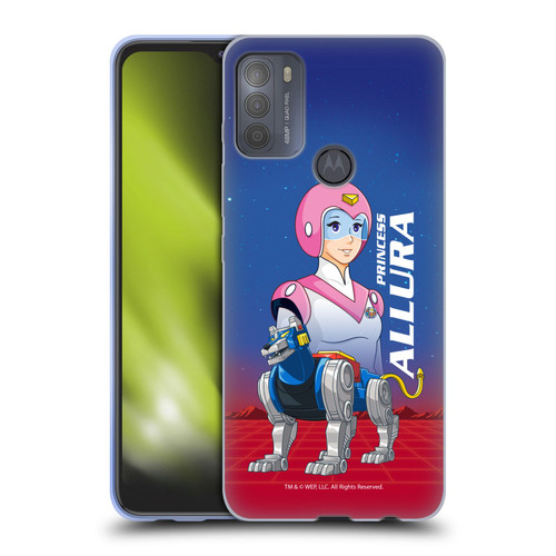 Voltron Character Art Princess Allura Soft Gel Case for Motorola Moto G50